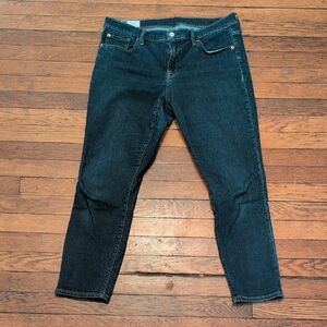 GAP True Skinny Mid Rise Jeans - Dark Blue